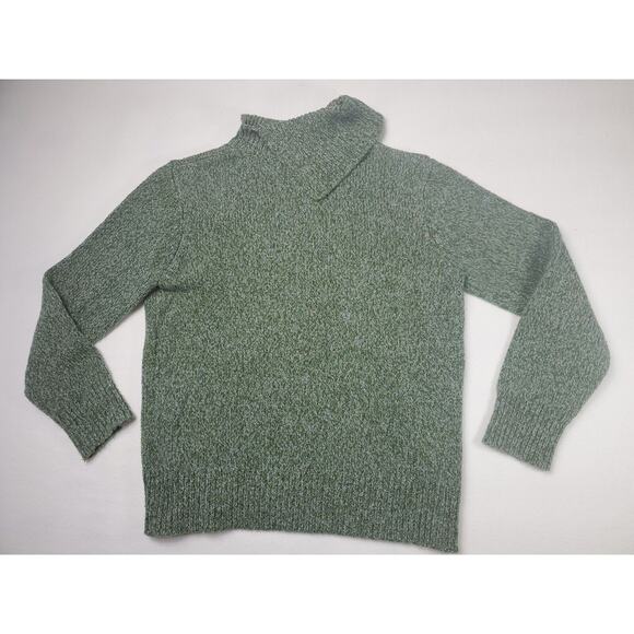 Appleseed's Women's Medium Green Cut Turtle Neck - Picture 8 of 9